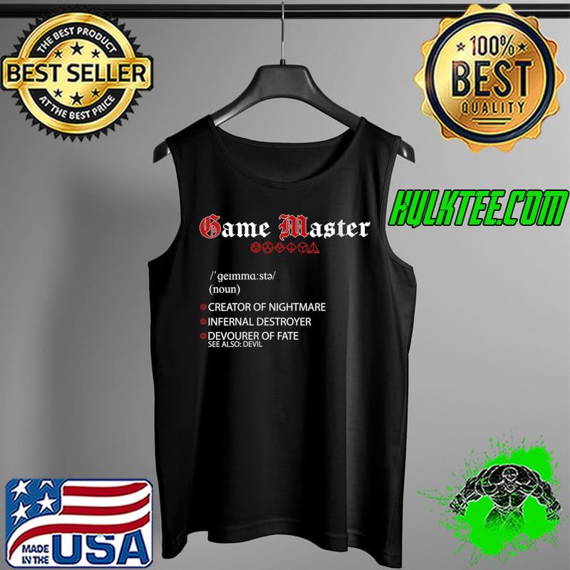 RPG Role Play Dice Pen & Paper Gamemaster T Shirt Tank Top RPG Role Play Dice Pen & Paper Gamemaster T Shirt Tank Top
