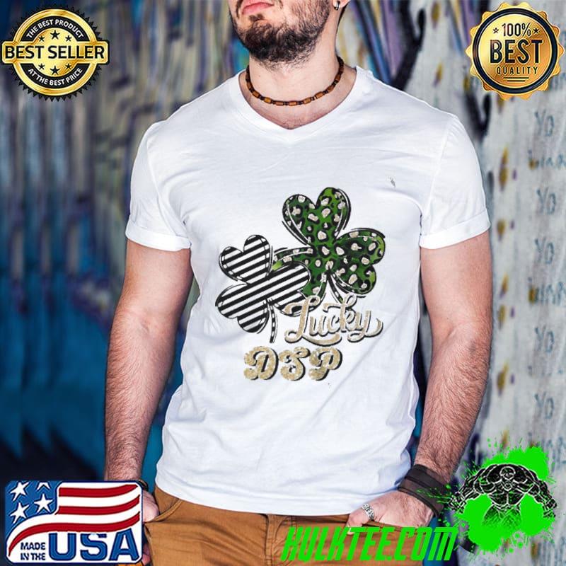 St patrick's day lucky dsp clover shirt