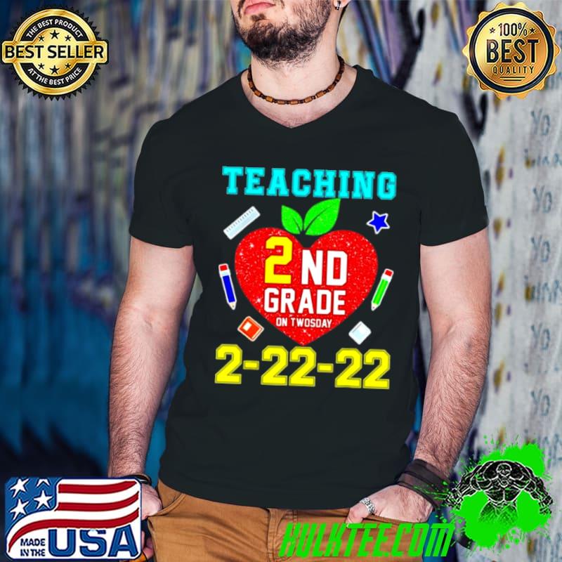 Teaching Kindergarten Grade On Twosday 2 22 22 22nd Teachers shirt