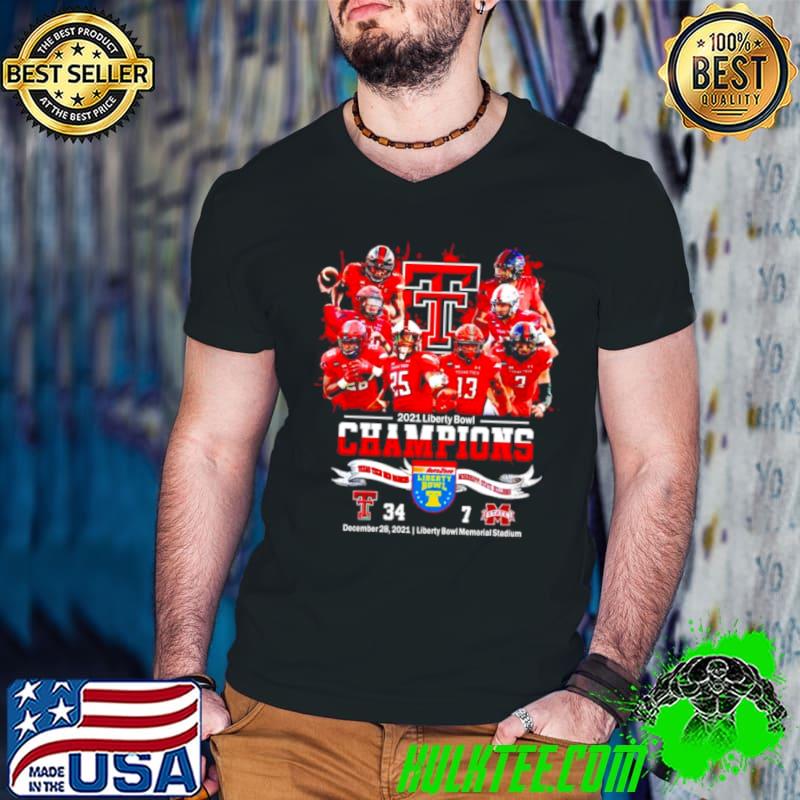 Texas Tech Red Raiders 2021 Liberty Bowl Champions NCAA shirt