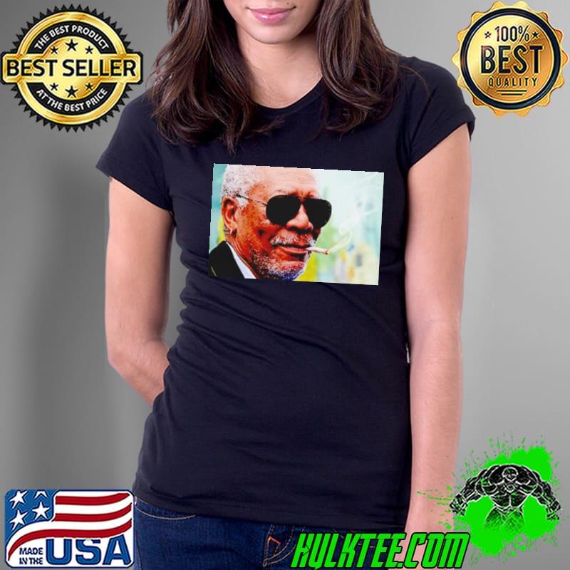 The Narrator Morgan freeman smoking weed Ladies Tee The Narrator Morgan freeman smoking weed Ladies Tee