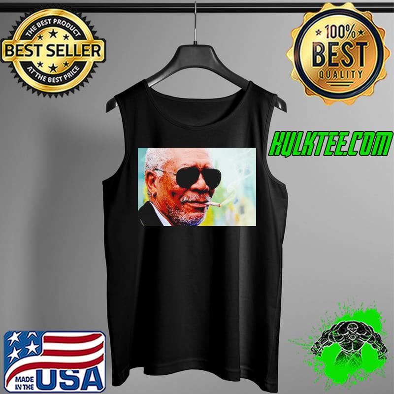 The Narrator Morgan freeman smoking weed Tank Top The Narrator Morgan freeman smoking weed Tank Top