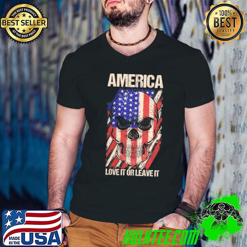 Top America Love It or Leave It Pro Gun 2nd Amendment T-Shirt