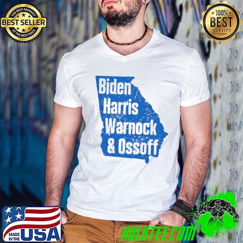 Top Nice Biden Harris warnock and ossoff senate win in Georgia shirt
