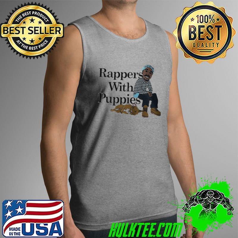 Top Rappers with puppies cartoon pitbull rap lovers Tank Top Top Rappers with puppies cartoon pitbull rap lovers Tank Top