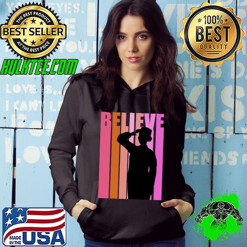 Top Soldier Womans Vintage Distressed Armed ForcesMotivational T-Shirt