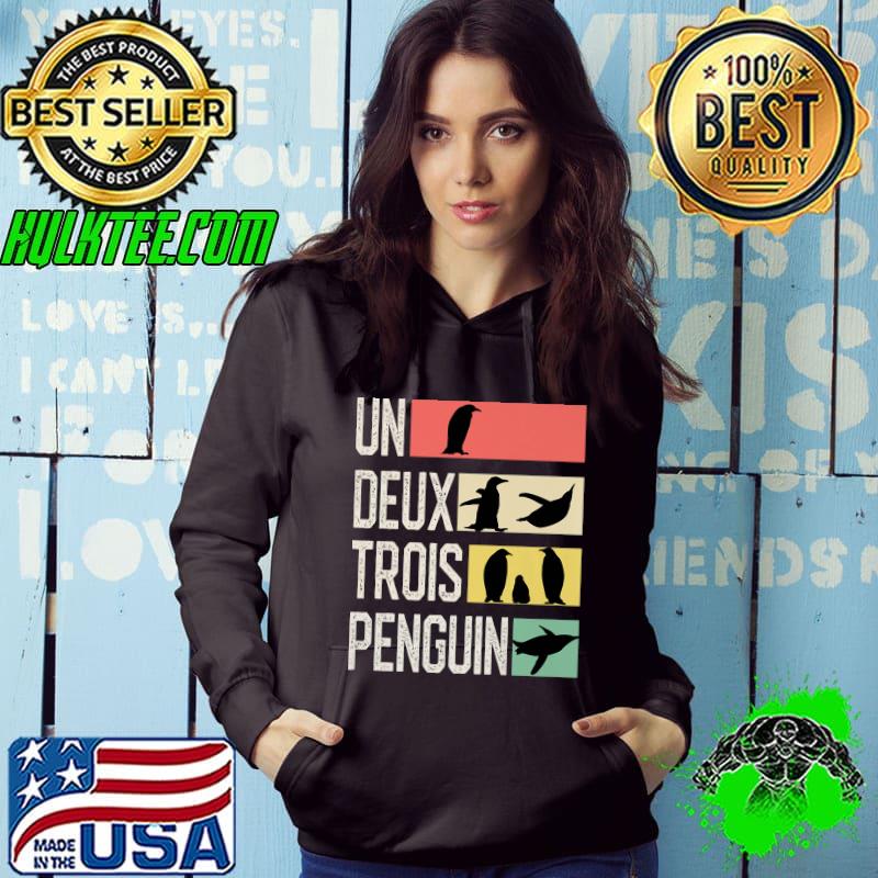 Un Deux Troix Penguin Funny Penguin Animal Premium T-Shirt