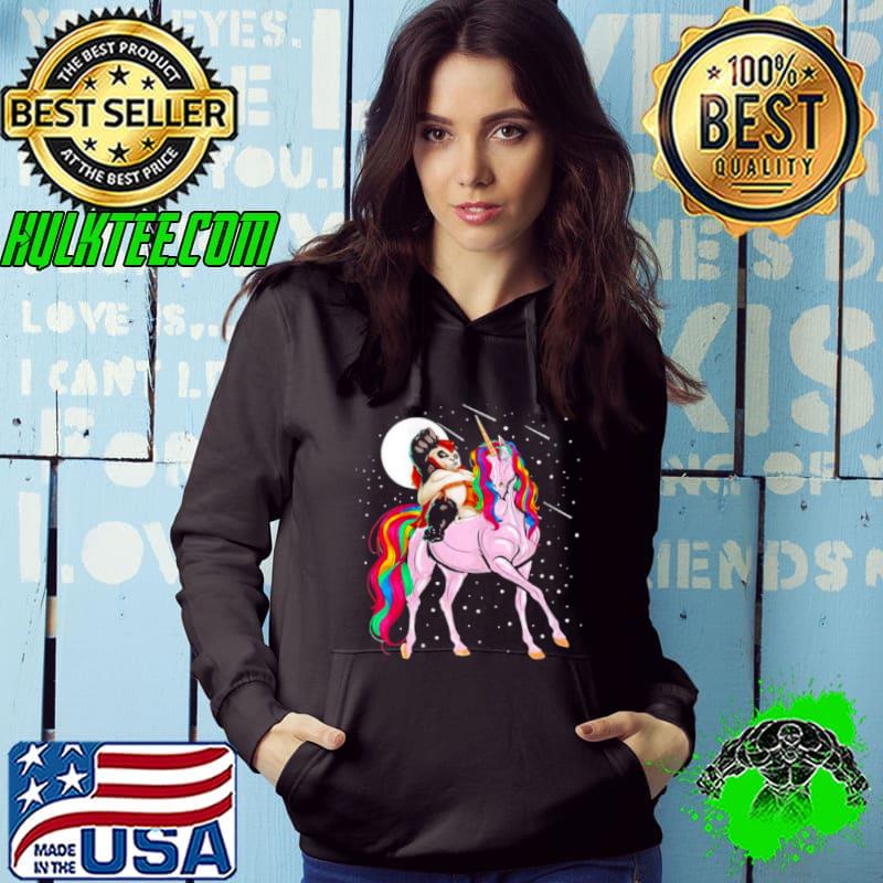 Womens Panda Riding Unicorn Christmas Boys Girls Shirt