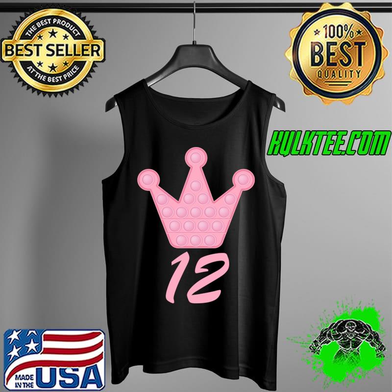 12th Birthday Queen Pink Crown Bday Decoration T- Tank Top 12th Birthday Queen Pink Crown Bday Decoration T- Tank Top