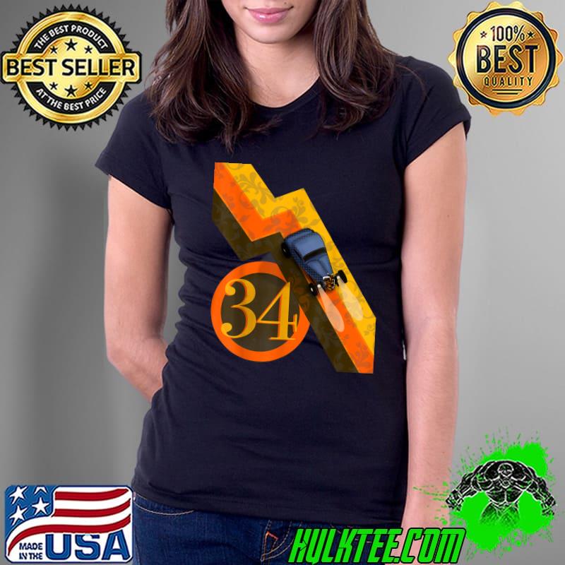 1934 Hot Rod Coupe racing with number 34 T-Shirt