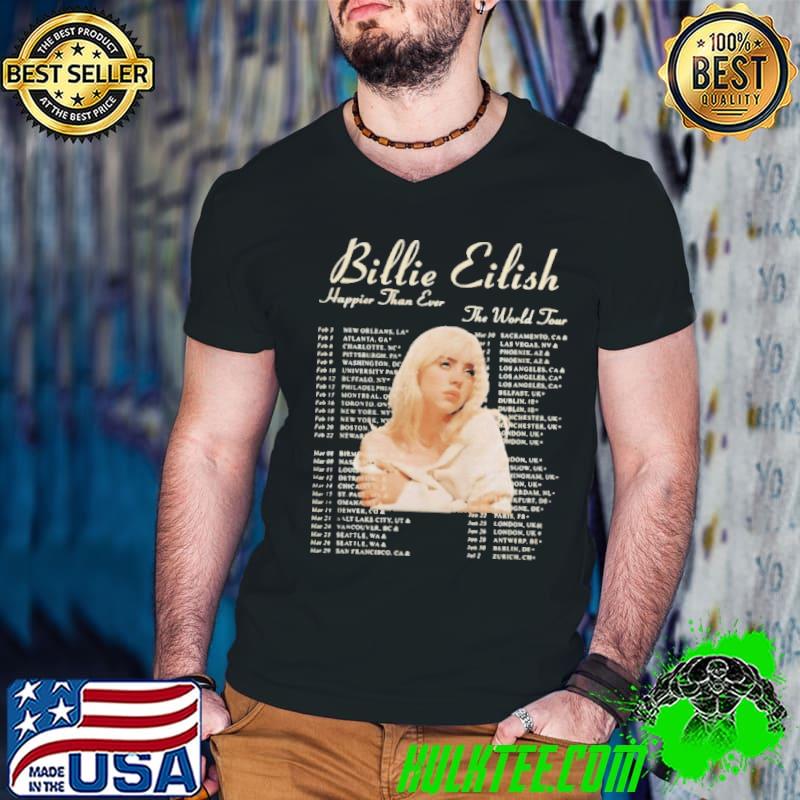 2022 billie eilish happier than ever the world tour Guys V Neck 2022 billie eilish happier than ever the world tour Guys V Neck