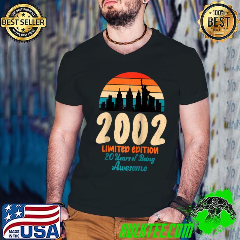 20th Birthday Vintage 2002 New York Tees Liberty 20 Years t-shirt