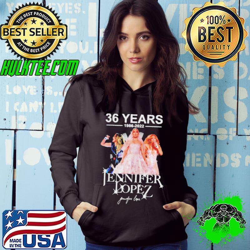 36 years of jennifer lopez 1986 2022 signature shirt