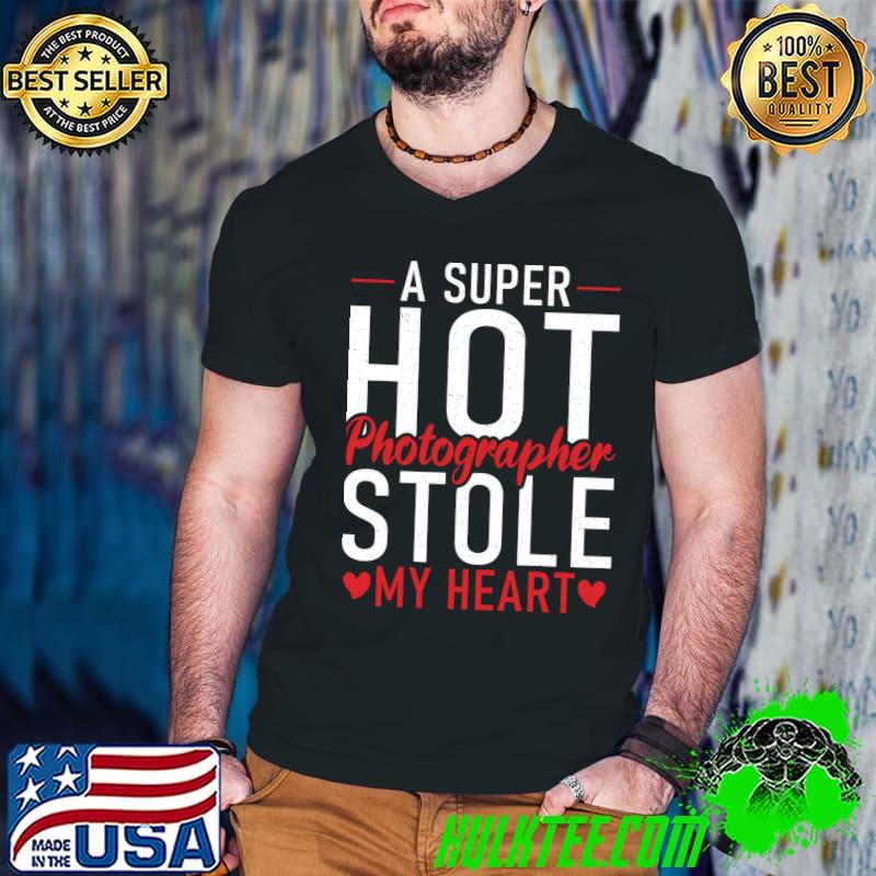 A super hot Photographer stole my Heart Photography Wife T- Guys V Neck A super hot Photographer stole my Heart Photography Wife T- Guys V Neck