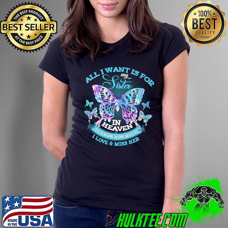 All I Want Is For My Sister In Heaven To Know How Much T-shirt