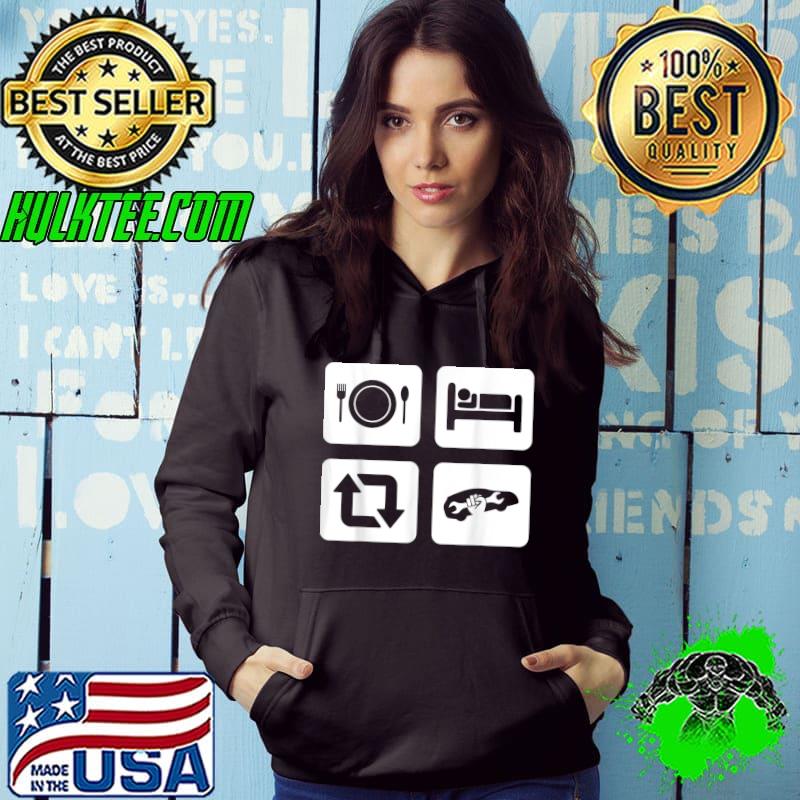 Auto Mechanic Gift ideas - Eat Sleep Fix Cars Repeat T-Shirt