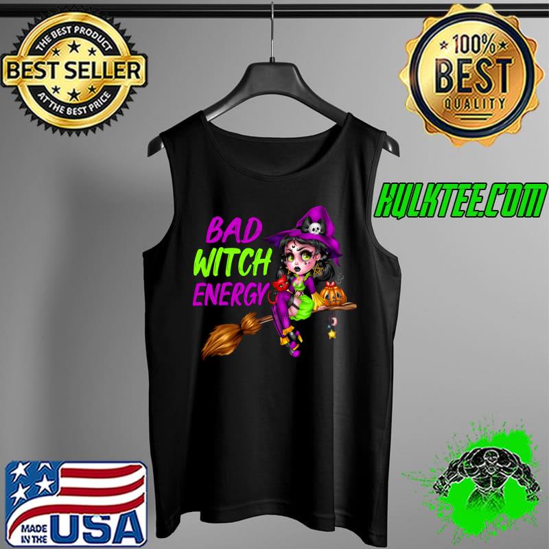 Bad Witch Energy Cute Goth Halloween Witch, Funny Witch T- Tank Top Bad Witch Energy Cute Goth Halloween Witch, Funny Witch T- Tank Top