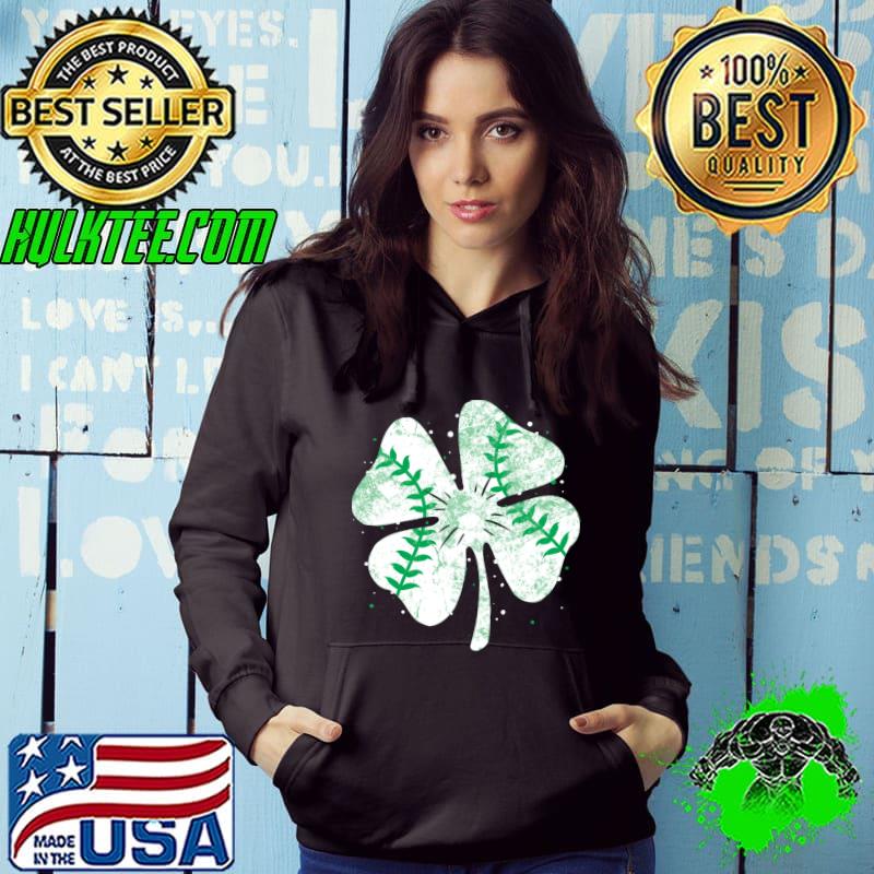 Baseball St Patricks Day Boys Men Catcher Pitcher Shamrock T-shirt