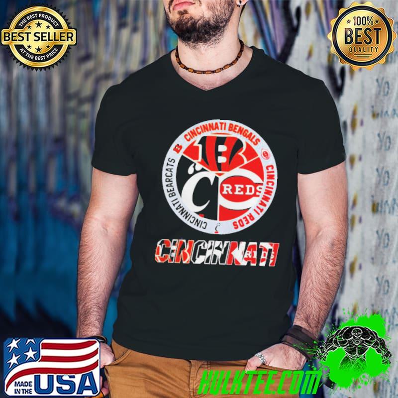 Bearcats bengals reds cincinnatI Guys V Neck Bearcats bengals reds cincinnatI Guys V Neck