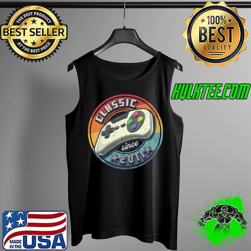 Best Classic 2011 11th Birthday Retro Video Game Controller Gamer T- Tank Top Best Classic 2011 11th Birthday Retro Video Game Controller Gamer T- Tank Top