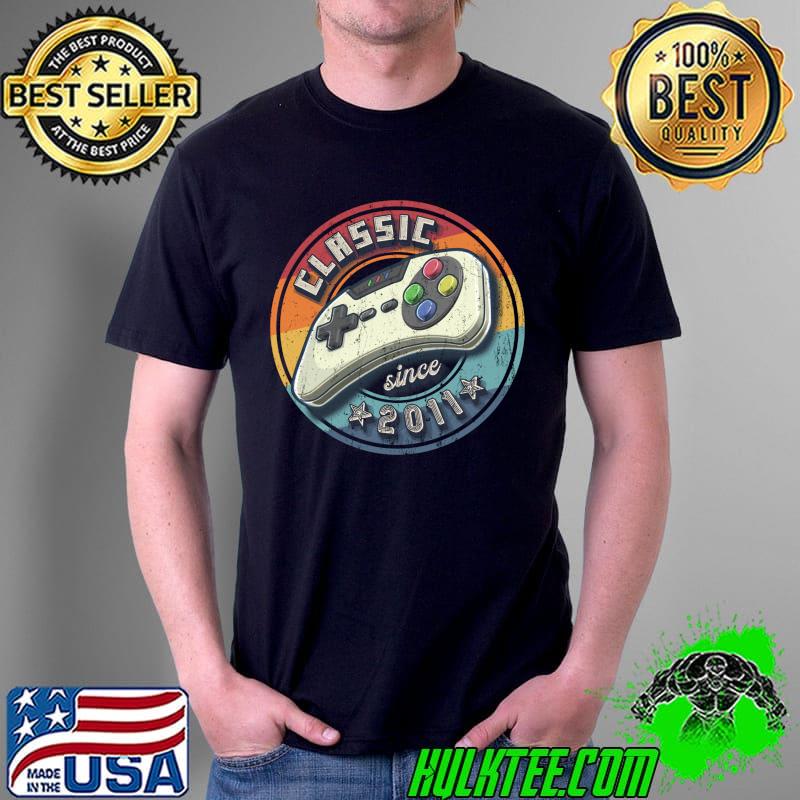 Best Classic 2011 11th Birthday Retro Video Game Controller Gamer T- Unisex Best Classic 2011 11th Birthday Retro Video Game Controller Gamer T- Unisex