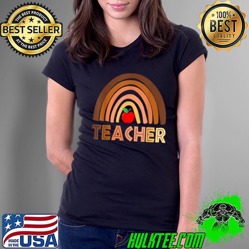 Black Teacher Magic Rainbow Teacher Black History Month T-Shirt Ladies Tee Black Teacher Magic Rainbow Teacher Black History Month T-Shirt Ladies Tee