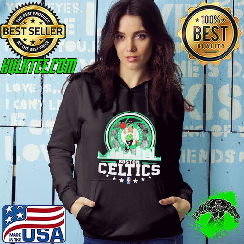 Boston celtics NBA city skyline shirt