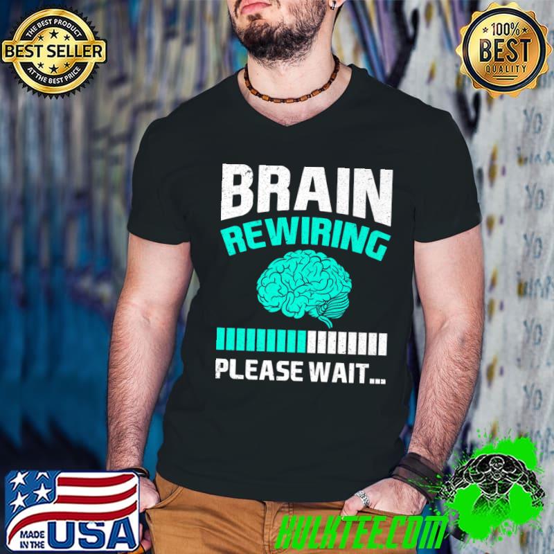 Brain Injury Brain Rewiring Please Wait Brain Surgery Premium T-Shirt Guys V Neck Brain Injury Brain Rewiring Please Wait Brain Surgery Premium T-Shirt Guys V Neck