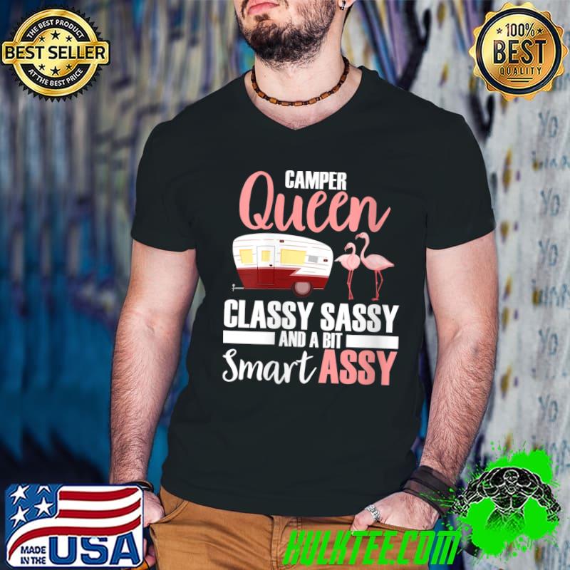 Camper Queen Classy Sassy Camping RV For Women Girls Kids T-shirt Camper Queen Classy Sassy Camping RV For Women Girls Kids T-shirt
