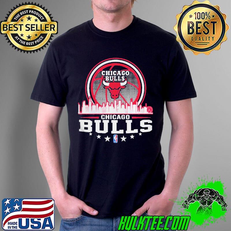 Chicago bulls NBA city skyline Unisex Chicago bulls NBA city skyline Unisex