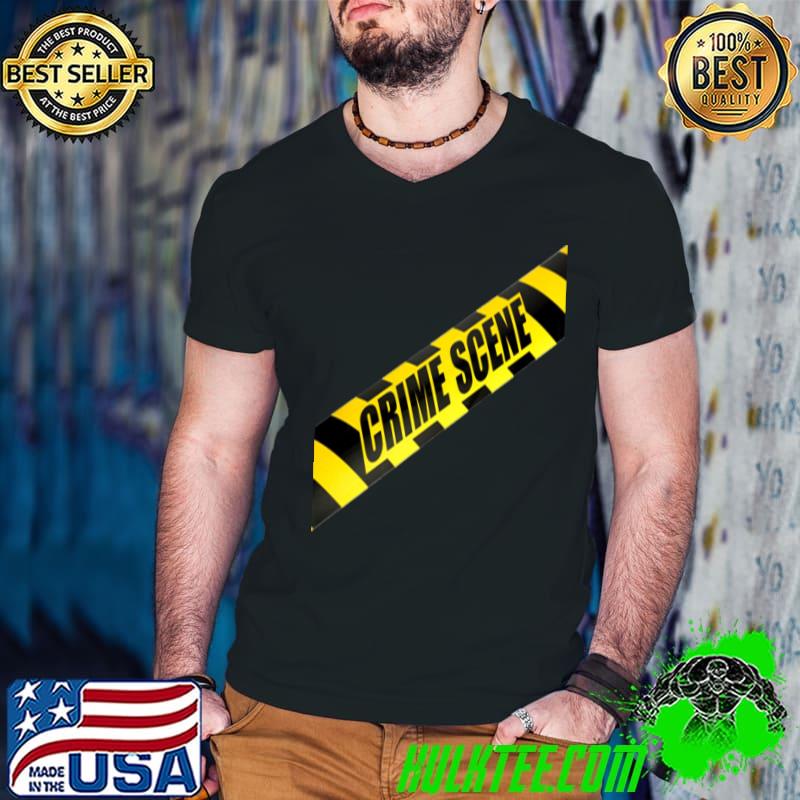 Crime Scene Forensic Tape Police Science Investigator CSI T-shirt