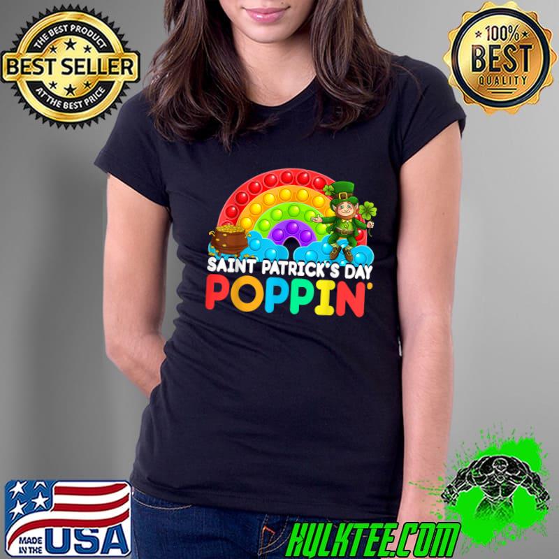 Cute Saint Patricks Day Leprechaun Rainbow Pop It Fidget Toy T-Shirt Ladies Tee Cute Saint Patricks Day Leprechaun Rainbow Pop It Fidget Toy T-Shirt Ladies Tee