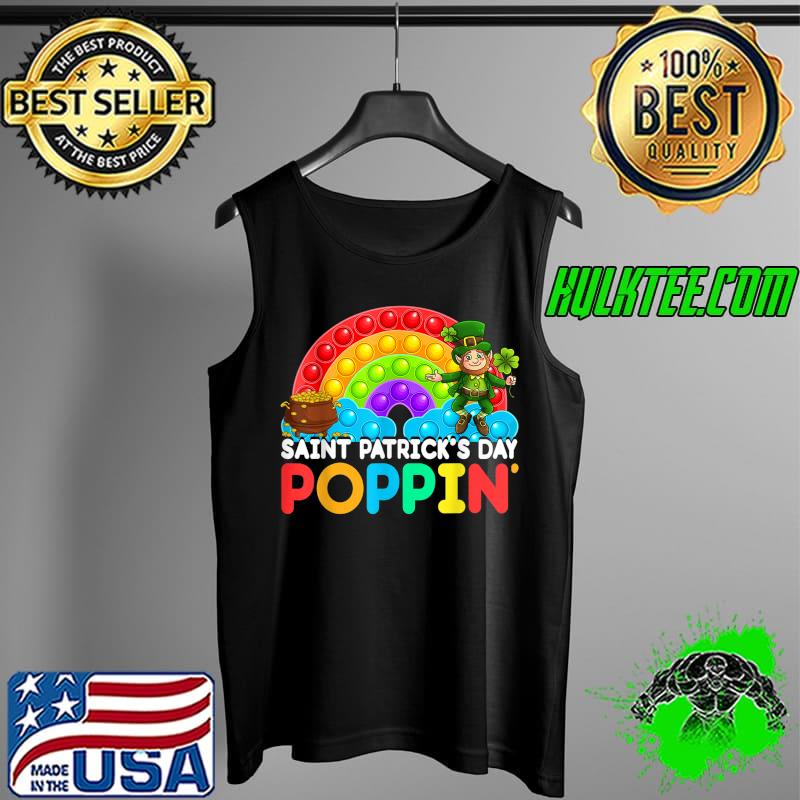 Cute Saint Patricks Day Leprechaun Rainbow Pop It Fidget Toy T-Shirt Tank Top Cute Saint Patricks Day Leprechaun Rainbow Pop It Fidget Toy T-Shirt Tank Top