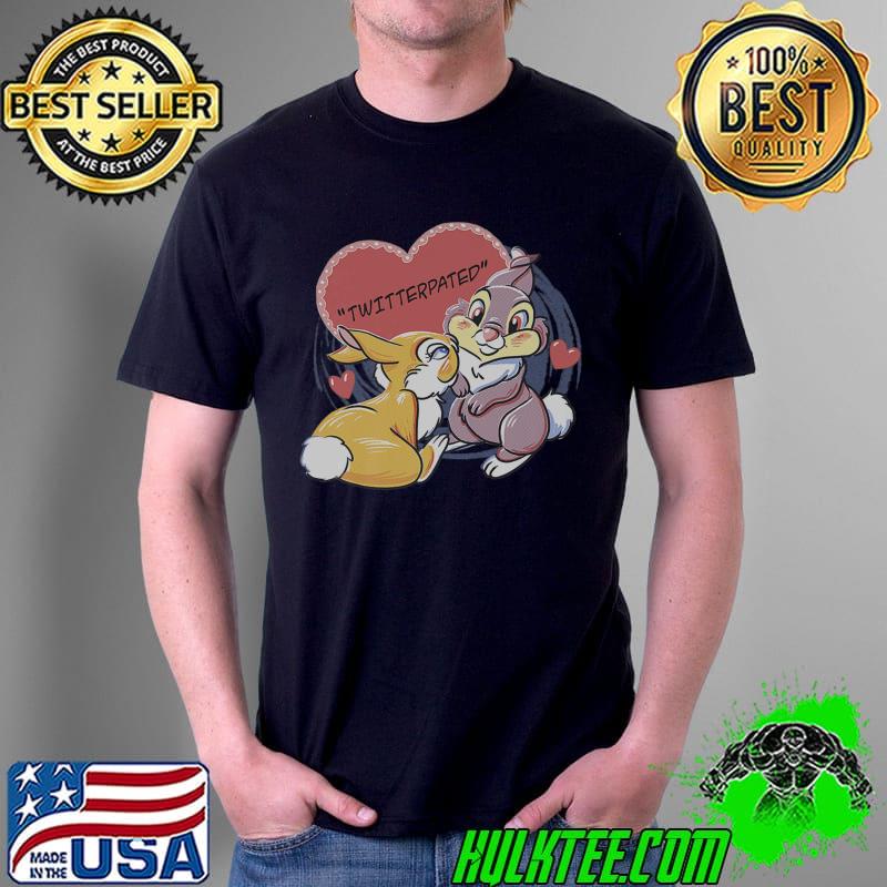 Disney Bambi Thumper & Miss Bunny Valentine's Day Premium T-Shirt Unisex Disney Bambi Thumper & Miss Bunny Valentine's Day Premium T-Shirt Unisex