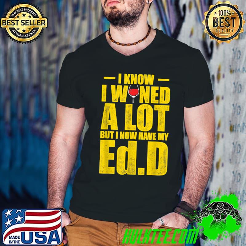 EdD Doctor of Education Wine Doctorate Graduation T-Shirt Guys V Neck EdD Doctor of Education Wine Doctorate Graduation T-Shirt Guys V Neck