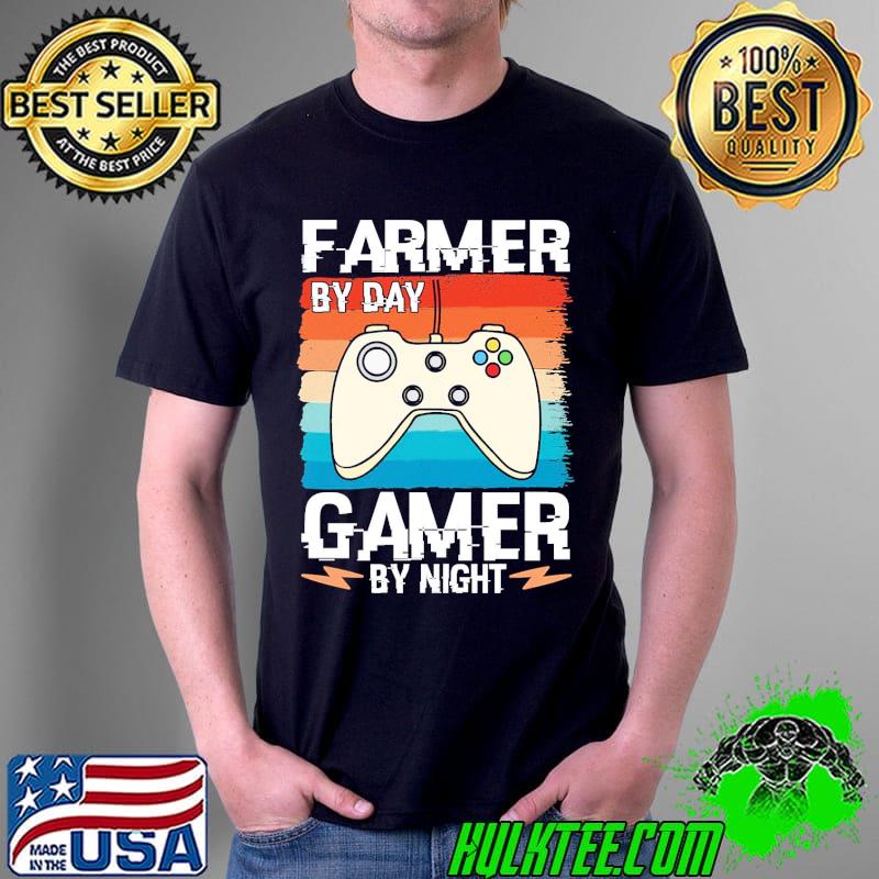 Farmer by day gamer by night vintage style Unisex Farmer by day gamer by night vintage style Unisex