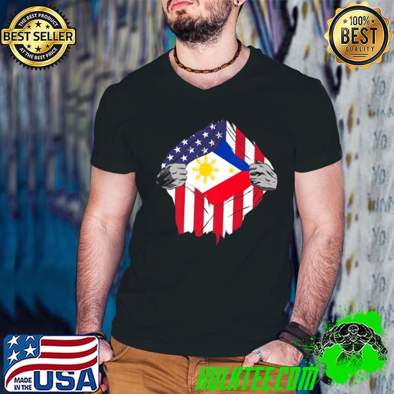 Filipino Roots American Grown For A Philippine Culture Lover Premium T-Shirt