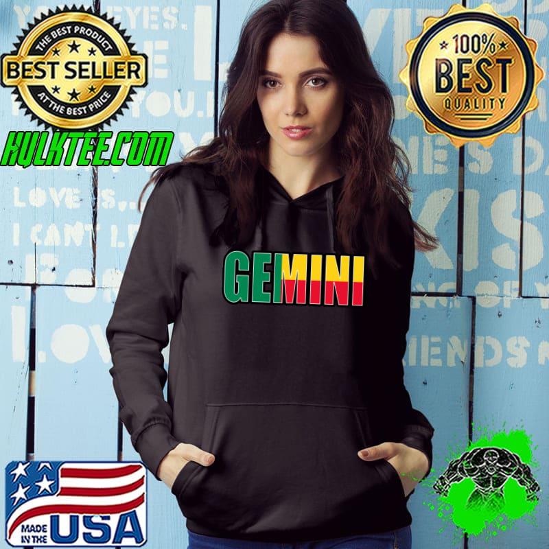 Gemini Benin Horoscope Heritage DNA Flag T-shirt