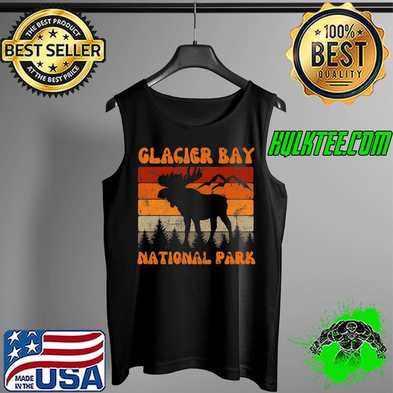 Glacier Bay National Park Alaska Moose Hike Outdoors Retro Premium T-Shirt Tank Top Glacier Bay National Park Alaska Moose Hike Outdoors Retro Premium T-Shirt Tank Top