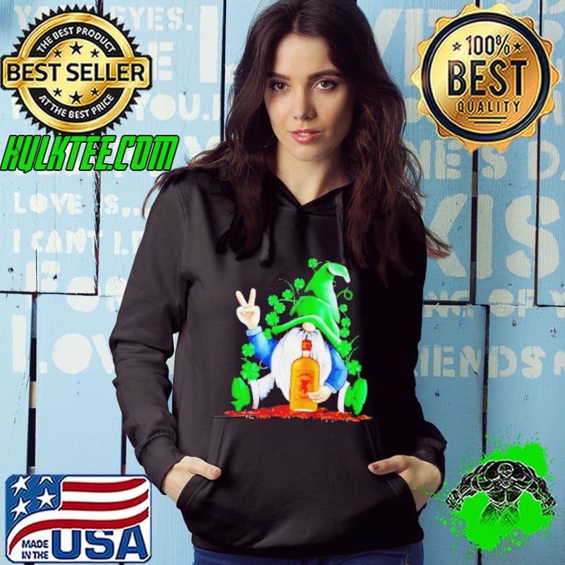 Gnomie hug fireball cinnamon whisky shamrock st. patrick‘s day shirt