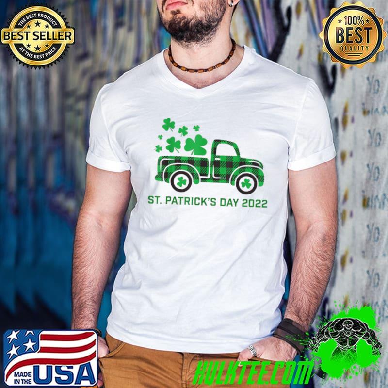 Green Truck Clovers St. Patrick's Day Leprechaun Rainbow Fun T-Shirt
