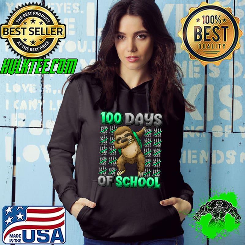 Happy 100 Days Of School 100 Days Smarter Dabbing Sloth T-Shirt