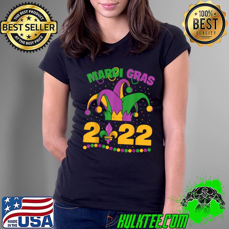 Happy Mardi Gras 2022 Jester Outfit Kids Girl Boy Men Women T-Shirt