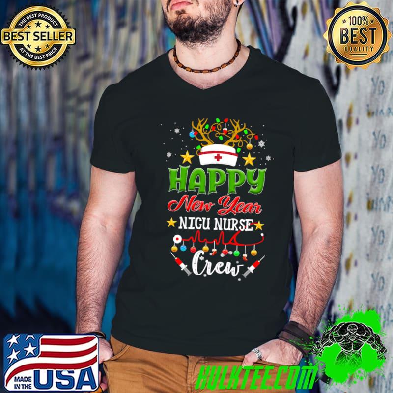 Happy New Year NICU Nurse Crew Christmas Lovely T-shirt