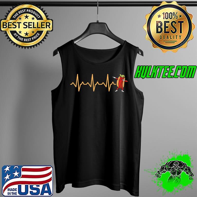 Heartbeat Dabbing Hot Dog Premium T-Shirt Tank Top Heartbeat Dabbing Hot Dog Premium T-Shirt Tank Top