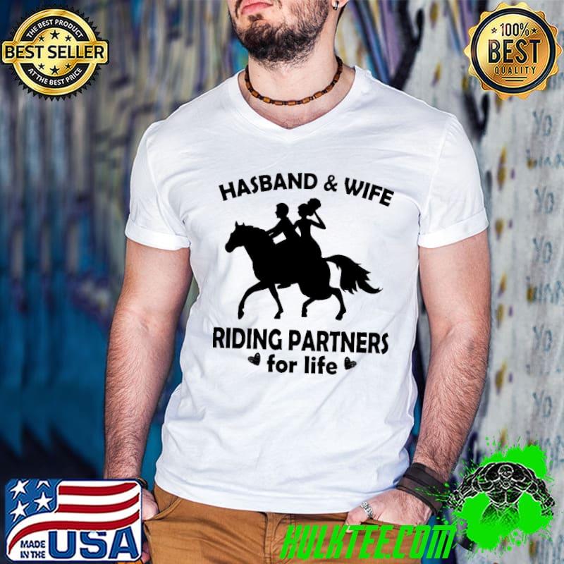 Horse Husband And Wife Riding Partners Shirt