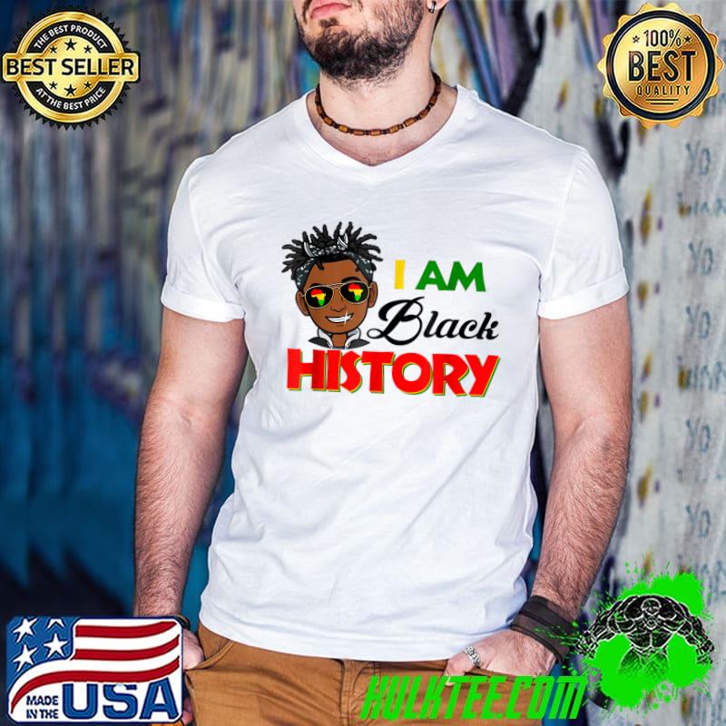 I Am Black History Shirt for Kids Boys Black History Month T-Shirt