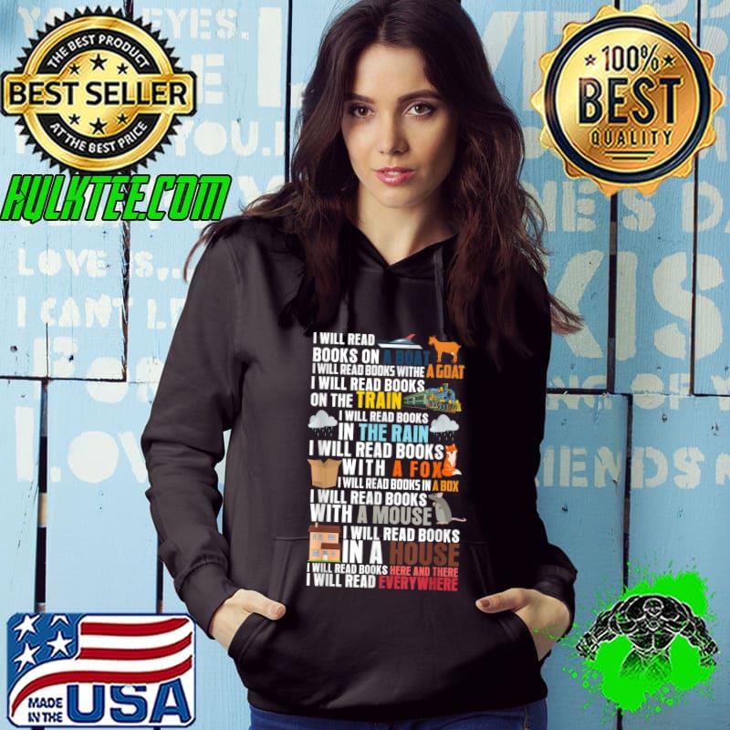 I Will Read Books On a Boat Reading Everywhere Reading T-Shirt