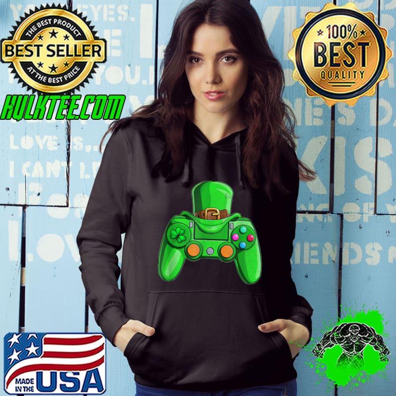 Irish Video Game Controller St Patrick Day Gamer Boys Girls T-Shirt