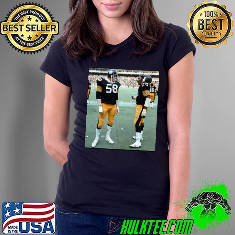 Jack lambert Joe greene Pittsburgh Steelers Football fan Ladies Tee Jack lambert Joe greene Pittsburgh Steelers Football fan Ladies Tee